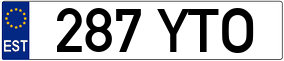 Trailer License Plate